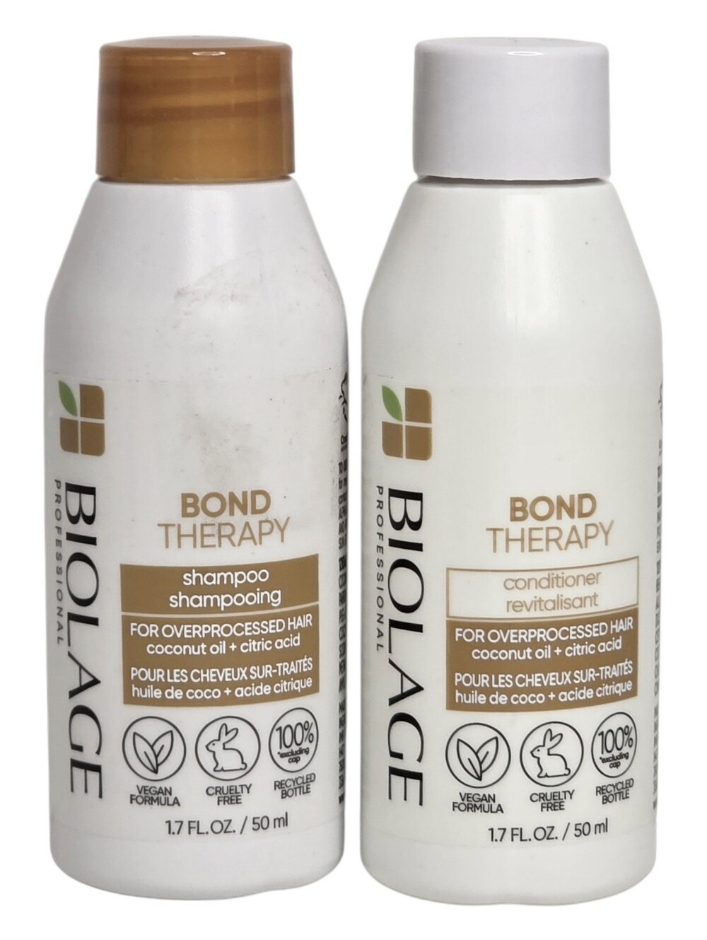 Biolage Haircare Bond Therapy Shampoo & Conditioner Travel Size 2 Piece Set